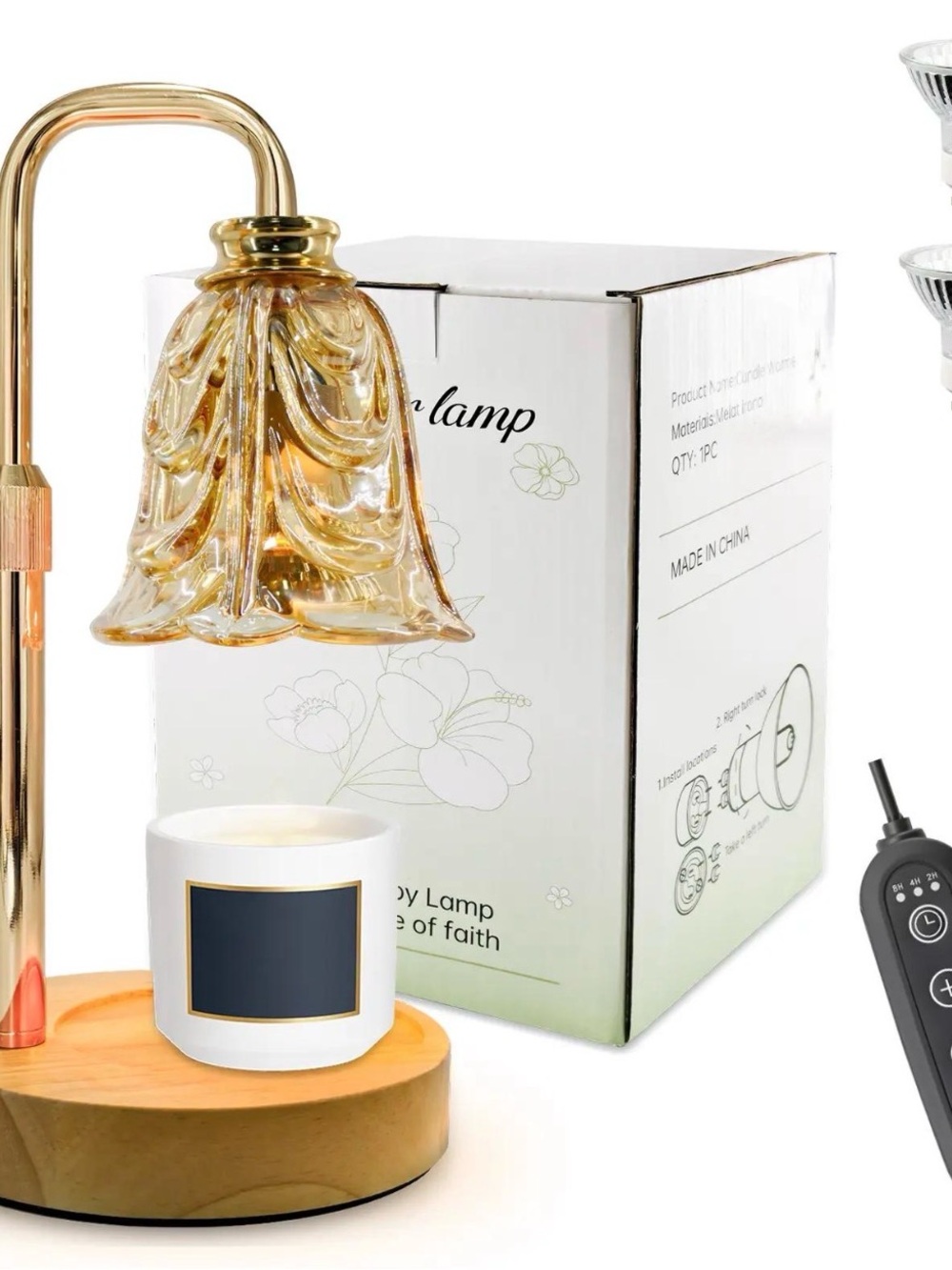 CANDLE WARMER LAMP THE FRAGRANCE OF FAITH AROMATHERAPY - Picture 2 of 4